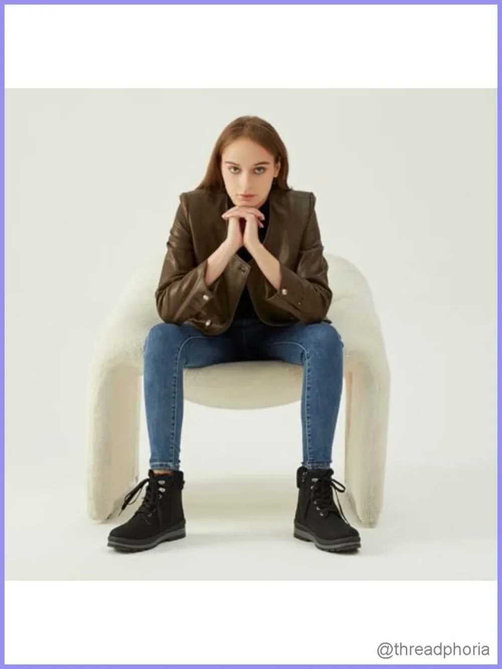 Faux Leather Fuzzy Platform Combat Ankle Snow Boots